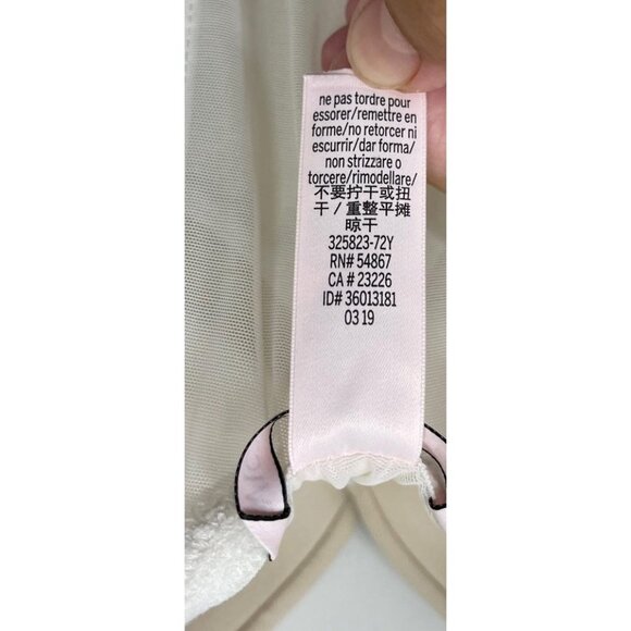 Victoria’s Secret Dreamlover Floral Lace Embroidered Corset Sheer Mesh 34DDD - Picture 6 of 6